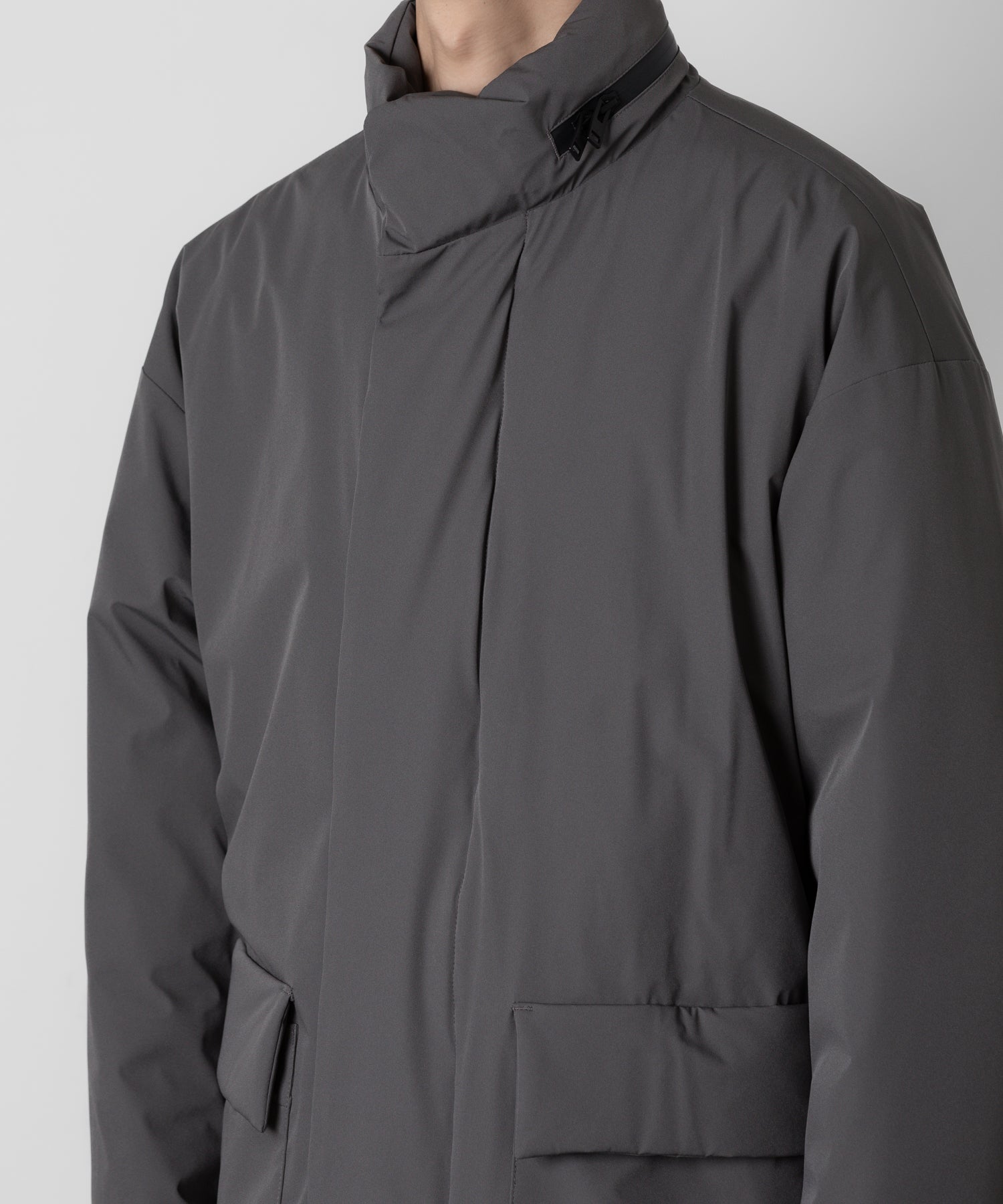 ATTACHMENT アタッチメントの3LAYER LIGHT TAFFETA UTILITY DOWN COAT - D.GRAY 公式通販サイトsession福岡セレクトショップ