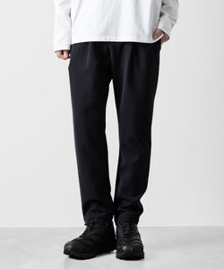 ATTACHMENT アタッチメントのPE STRETCH DOUBLE CLOTH REGULAR FIT EASY TROUSERS - NAVY 公式通販サイトsession福岡セレクトショップ