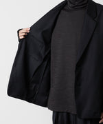 画像をギャラリービューアに読み込む, ATTACHMENT アタッチメントのWASHABLE WO/PE STRETCH SAXONY OVERSIZED LIGHT JACKET - NAVY 公式通販サイトsession福岡セレクトショップ
