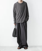 画像をギャラリービューアに読み込む, ATTACHMENT アタッチメントのWO/TA STRETCH TRO 1TUCK WIDE TROUSERS - D.GRAYの公式通販サイトsession福岡セレクトショップ
