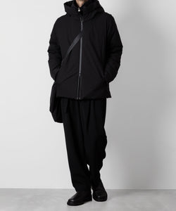 ATTACHMENT アタッチメントの3LAYER LIGHT TAFFETA HOODED DOWN JACKET - BLACK 公式通販サイトsession福岡セレクトショップ