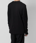 画像をギャラリービューアに読み込む, 【ATTACHMENT】ATTACHMENT アタッチメントの80/2 PIMA CO JERSEY SLIM FIT LAYERED L/S TEE - BLACK 公式通販サイトsession福岡セレクトショップ
