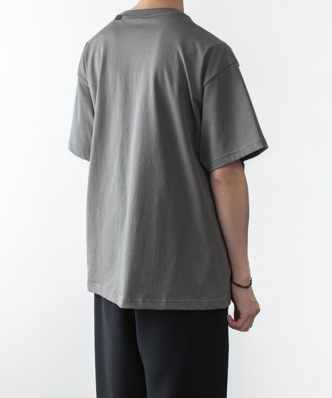 【 ATTACHMENT 】30//2 SUVIN JERSEY EMBROIDERY TEE - GRAY