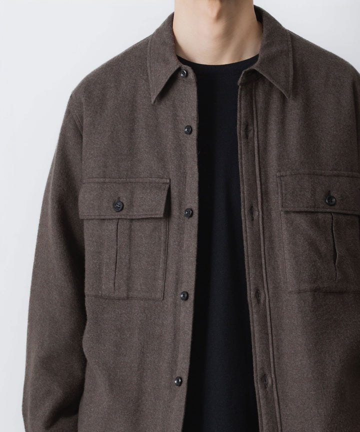 ATTACHMENT アタッチメントのRY/CO/SI FLANNEL PADDING L/S SHIRT - D.GRAYの公式通販サイトsession福岡セレクトショップ
