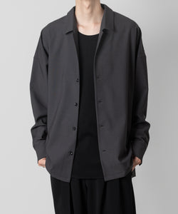 ATTACHMENT アタッチメントのPE/RY STRETCH TROPICAL OVERSIZED OPENCOLLAR L/S SHIRT - D.GRAY 公式通販サイトsession福岡セレクトショップ