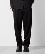 画像をギャラリービューアに読み込む, ATTACHMENT アタッチメントのCOTTON DOUBLE FACE LOUNGE TROUSERS - BLACK  公式通販サイトsession福岡セレクトショップ
