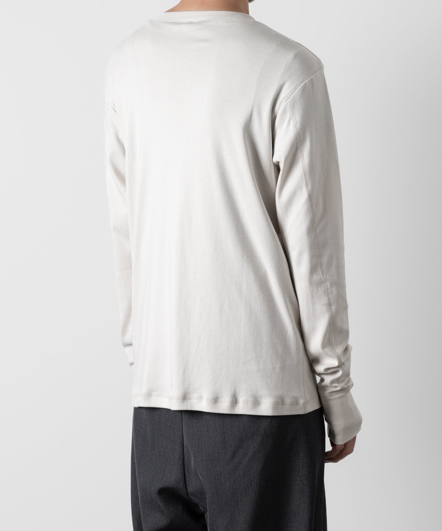 ATTACHMENT アタッチメントのSVIN CO RIB HENLEY NECK L/S TEE - OFF WHITE 公式通販サイトsession福岡セレクトショップ