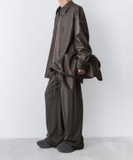 画像をギャラリービューアに読み込む, VEIN-ヴェイン SYNTHETIC LEATHER L/S SHIRTのBROWN 公式通販サイトsession福岡セレクトショップ
