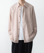 画像をギャラリービューアに読み込む, ATTACHMENT アタッチメントのWO/PE STRIPE L/S SHIRT - S.REDの公式通販サイトsession福岡セレクトショップ
