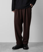 画像をギャラリービューアに読み込む, ATTACHMENT アタッチメントのPE STRETCH DOUBLE CLOTH BELTED TAPERED FIT TROUSERS - BROWN 公式通販サイトsession福岡セレクトショップ
