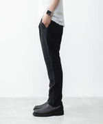 画像をギャラリービューアに読み込む, ATTACHMENT アタッチメントのPE STRETCH DOUBLE CLOTH REGULAR FIT EASY TROUSERS - BLACKの公式通販サイトsession福岡セレクトショップ
