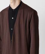 画像をギャラリービューアに読み込む, ATTACHMENT アタッチメントのCOTTON DOUBLE FACE COLLARLESS CARDIGAN - BORDEAUX 公式通販サイトsession福岡セレクトショップ
