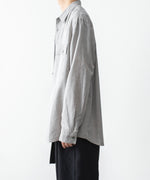 画像をギャラリービューアに読み込む, ATTACHMENT アタッチメントのCO/TEN JACQUARD LAWN PATCH POCKET L/S SHIRT - S.GRAYの公式通販サイトsession福岡セレクトショップ
