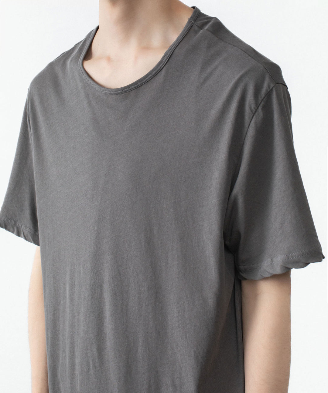 ATTACHMENT アタッチメントの100/3 HIGH TWIST JERSEY SLIM FIT S/S TEE - GRAYの公式通販サイトsession福岡セレクトショップ