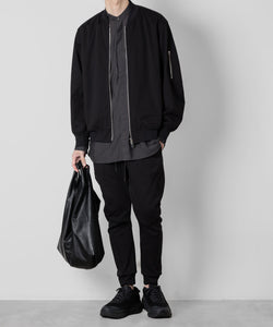 【ATTACHMENT】ATTACHMENT アタッチメントのCO/PE DOUBLE KNIT THREE DIMENSIONAL WIDE PANTS - BLACK 公式通販サイトsession福岡セレクトショップ