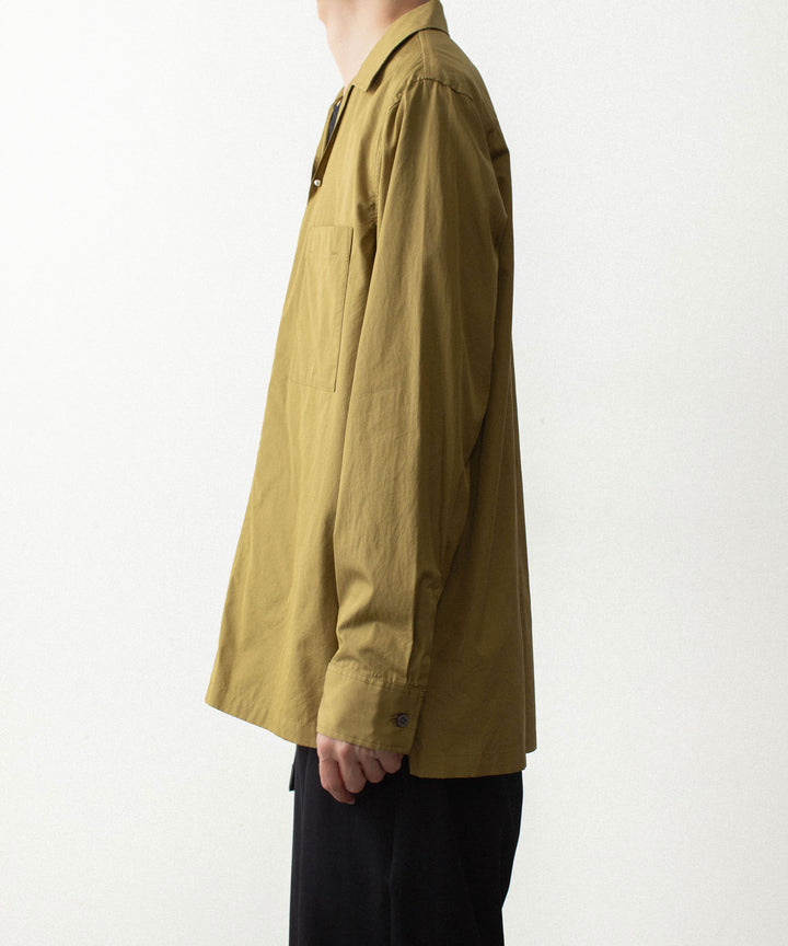 ATTACHMENT アタッチメントの140/2 GIZA BROAD PIERCED L/S SHIRT - D.YELLOWの公式通販サイトsession福岡セレクトショップ