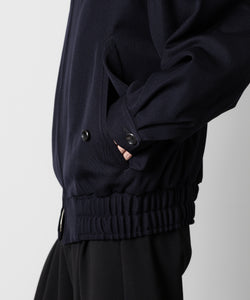 ATTACHMENT アタッチメントの2/48 WO KERSEY ZIP UP BOMBER JACKET - NAVY 公式通販サイトsession福岡セレクトショップ