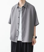 画像をギャラリービューアに読み込む, ATTACHMENT / EXCLUSIVE ITEMアタッチメントのPE LIGHT TROPICAL DOLMAN SLEEVE REGULAR COLLAR SHIRT S/S - L.GRAYの公式通販サイトsession福岡セレクトショップ
