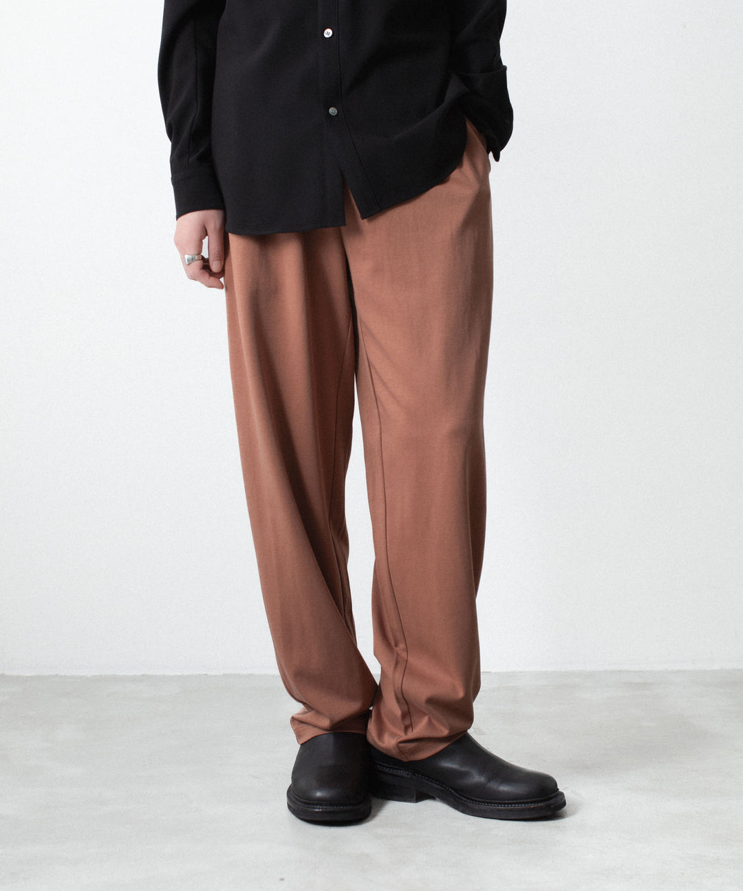 ATTACHMENT アタッチメントのCOTTON DOUBLE FACE LOUNGE TROUSERS - BROWNの公式通販サイトsession福岡セレクトショップ