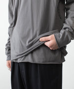 画像をギャラリービューアに読み込む, ATTACHMENT アタッチメントの80/2 PIMA CO JERSEY SLIM FIT LAYERED L/S TEE - D.GRAYの公式通販サイトsession福岡セレクトショップ
