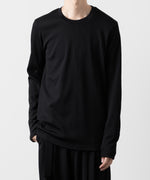 画像をギャラリービューアに読み込む, ATTACHMENT アタッチメントのPE STRETCH RIB SLIM FIT L/S TEE - BLACK 公式通販サイトsession福岡セレクトショップ
