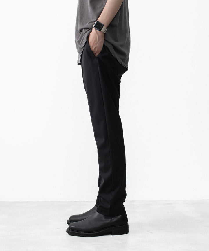 ATTACHMENT アタッチメントのWO/TA STRETCH TRO REGULAR FIT EASY TROUSERS - BLACKの公式通販サイトsession福岡セレクトショップ