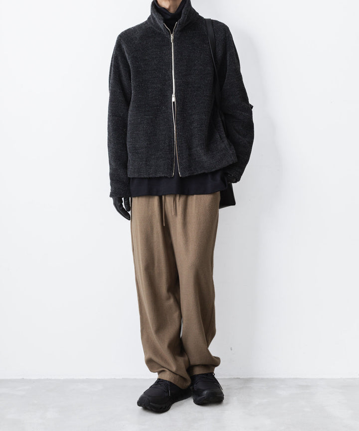 ATTACHMENT アタッチメントのRY/CO/SI FLANNEL 1TUCK EASY TROUSERS - CAMELの公式通販サイトsession福岡セレクトショップ