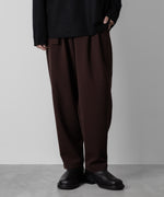 画像をギャラリービューアに読み込む, ATTACHMENT アタッチメントのPE STRETCH DOUBLE CLOTH BELTED TAPERED FIT TROUSERS - BROWN 公式通販サイトsession福岡セレクトショップ
