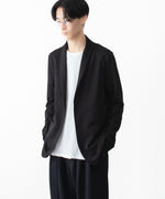 画像をギャラリービューアに読み込む, ATTACHMENT / EXCLUSIVE ITEMアタッチメントのCOTTON DOUBLE FACE STOLE CARDIGAN - BLACKの公式通販サイトsession福岡セレクトショップ
