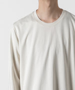 画像をギャラリービューアに読み込む, ATTACHMENT アタッチメントのCOTTON DOUBLE FACE SLIM FIT L/S TEE - OFF WHITE  公式通販サイトsession福岡セレクトショップ
