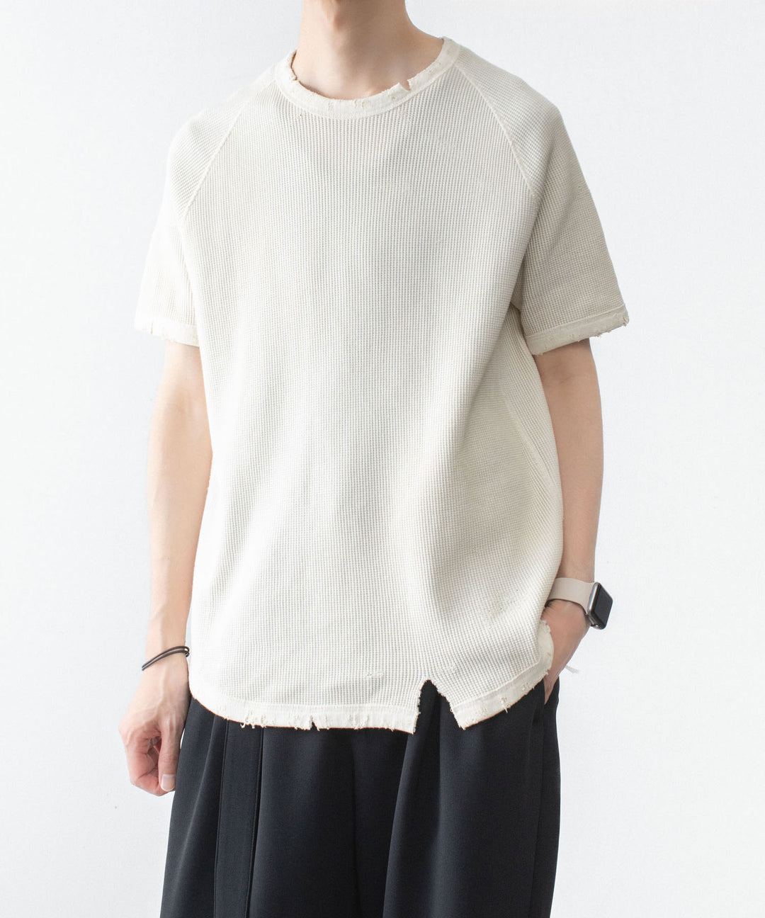 VEIN ヴェインの30//2 WAFFLE RAGLAN S/S TEE - OFF WHITEの公式通販サイトsession福岡セレクトショップ