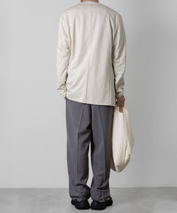 【ATTACHMENT】ATTACHMENT アタッチメントのCOTTON DOUBLE FACE COLLARLESS CARDIGAN - OFF WHITE 公式通販サイトsession福岡セレクトショップ