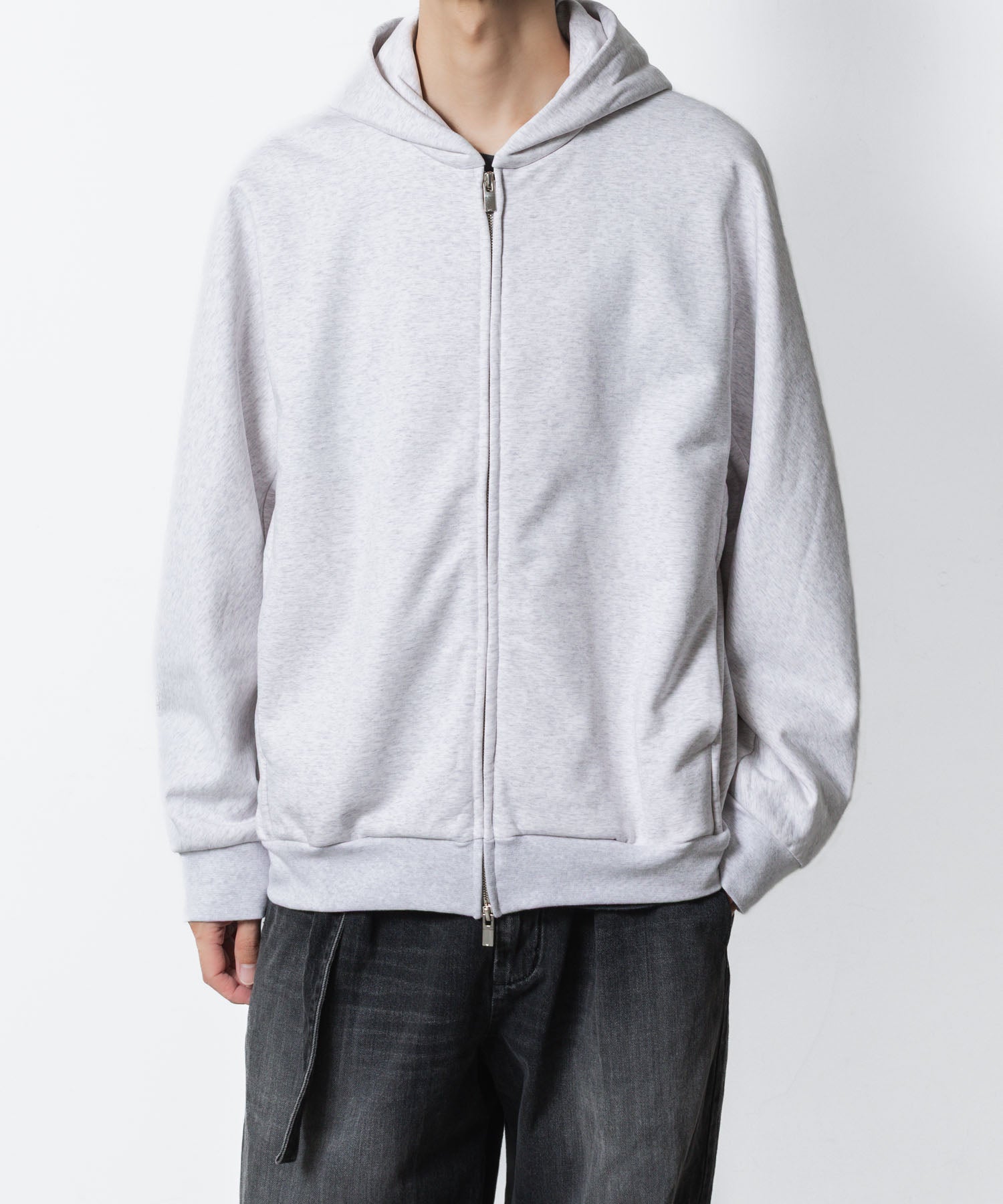 ATTACHMENT アタッチメントのCO STRECH TERRY ZIP UP HOODIE - X.GRAYの公式通販サイトsession福岡セレクトショップ