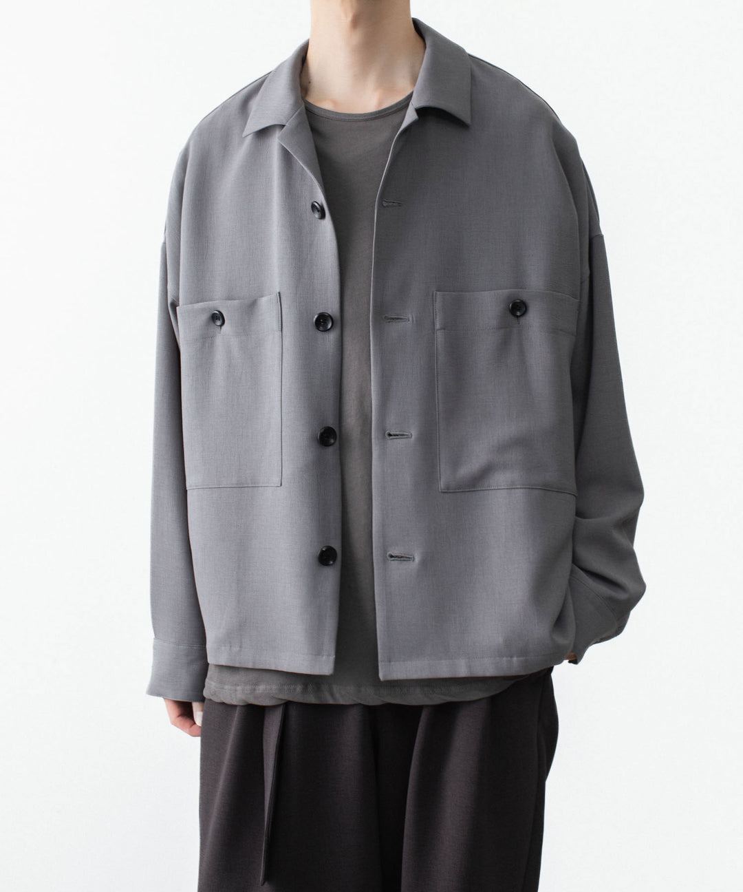 ATTACHMENT / EXCLUSIVE ITEMアタッチメントのPE LIGHT TROPICAL OVERSIZED SHIRT BLOUSON - L.GRAYの公式通販サイトsession福岡セレクトショップ