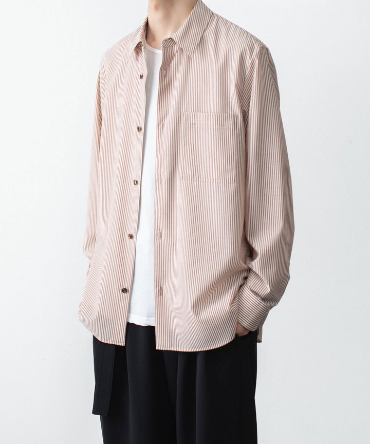 ATTACHMENT アタッチメントのWO/PE STRIPE L/S SHIRT - S.REDの公式通販サイトsession福岡セレクトショップ