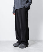 画像をギャラリービューアに読み込む, VEIN ヴェインのPE KERSEY 1TUCK TROUSERS - BLACKの公式通販サイトsession福岡セレクトショップ

