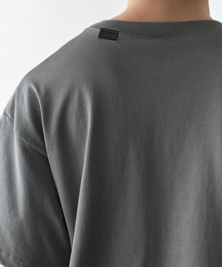 ATTACHMENT アタッチメントの30//2 SUVIN JERSEY EMBROIDERY TEE - GRAYの公式通販サイトsession福岡セレクトショップ