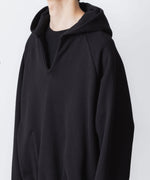 画像をギャラリービューアに読み込む, VEIN ヴェインのJUMBERCA TERRY SLIT HOODIE - BLACKの公式通販サイトsession福岡セレクトショップ
