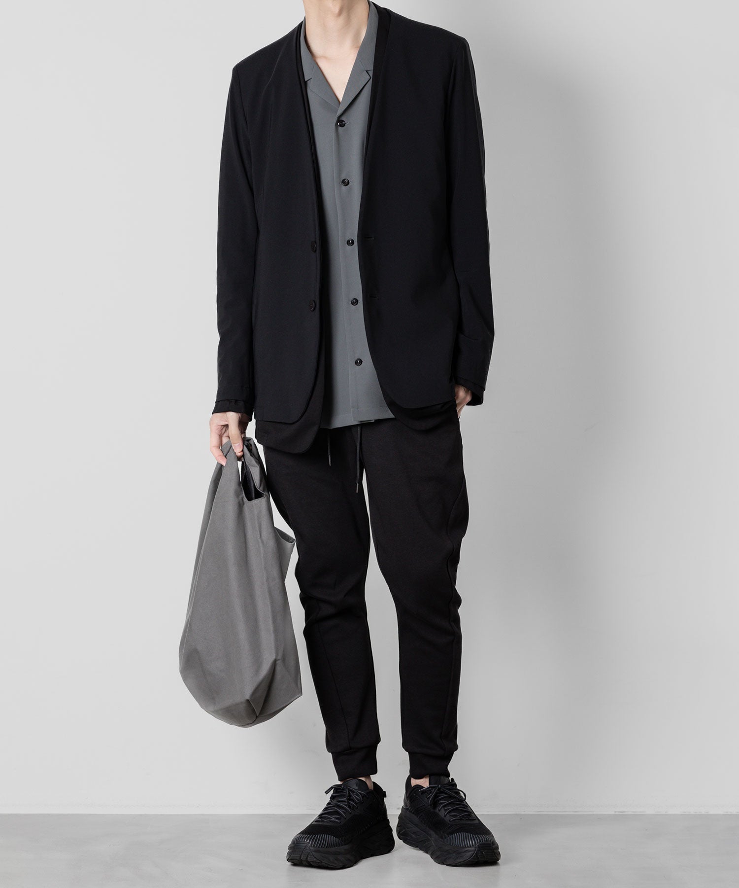 【ATTACHMENT】ATTACHMENT アタッチメントのCO/PE DOUBLE KNIT THREE DIMENSIONAL WIDE PANTS - BLACK 公式通販サイトsession福岡セレクトショップ