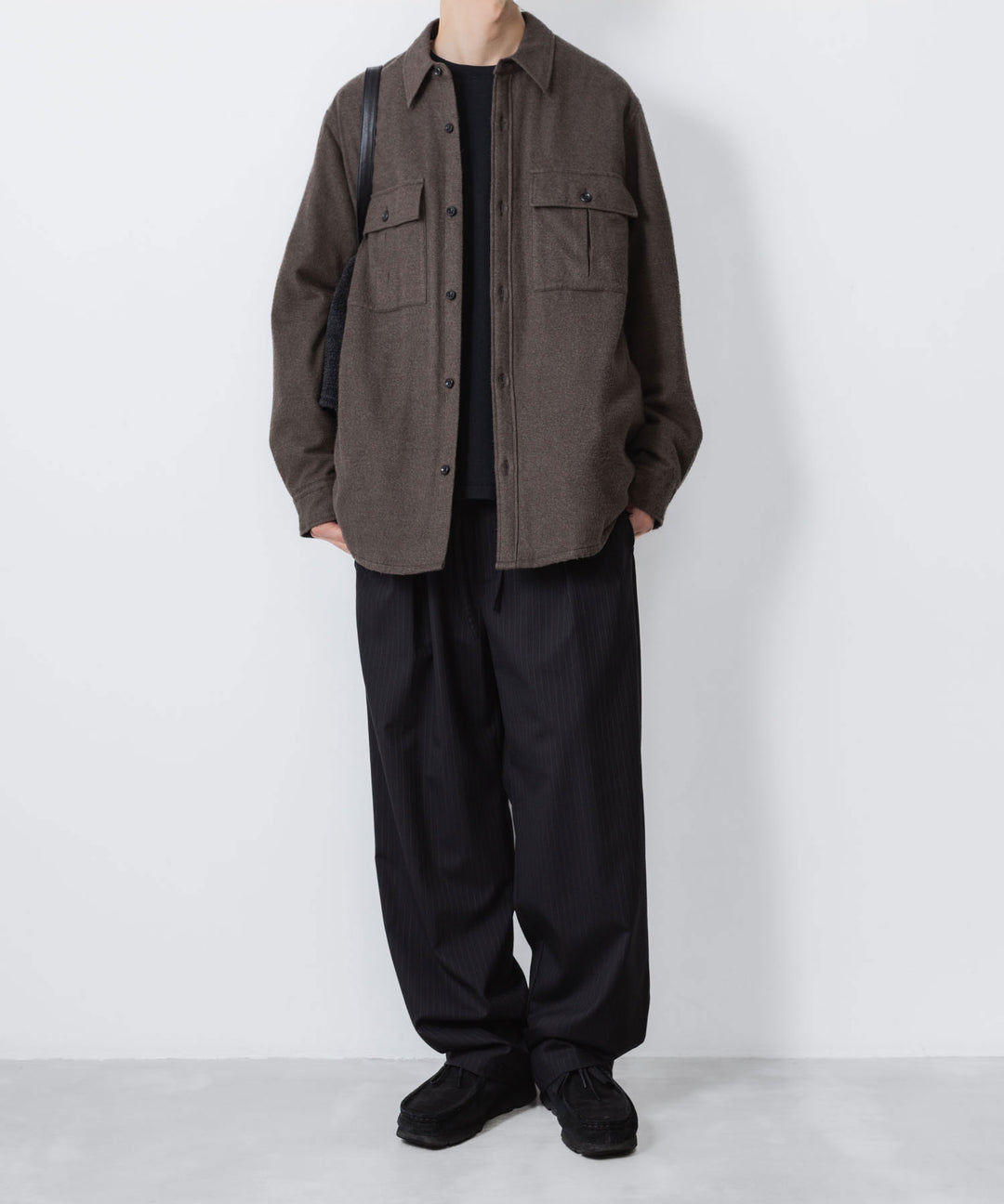 ATTACHMENT アタッチメントのRY/CO/SI FLANNEL PADDING L/S SHIRT - D.GRAYの公式通販サイトsession福岡セレクトショップ