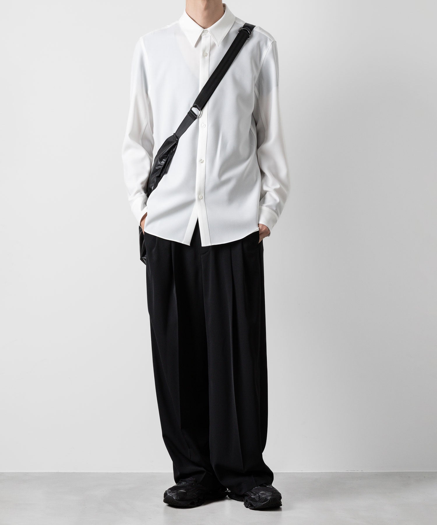 ATTACHMENT アタッチメントのPE STRETCH VIYELLA REGULAR COLLAR DRESS SHIRT - WHITE 公式通販サイトsession福岡セレクトショップ