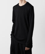 画像をギャラリービューアに読み込む, ATTACHMENT アタッチメントのPE STRETCH RIB SLIM FIT L/S TEE - BLACK 公式通販サイトsession福岡セレクトショップ
