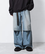 画像をギャラリービューアに読み込む, VEIN ヴェインの11OZ DENIM CUT OFF BAGGY TROUSERS - L.NAVYの公式通販サイトsession福岡セレクトショップ

