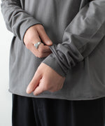 画像をギャラリービューアに読み込む, ATTACHMENT アタッチメントの80/2 PIMA CO JERSEY SLIM FIT LAYERED L/S TEE - D.GRAYの公式通販サイトsession福岡セレクトショップ
