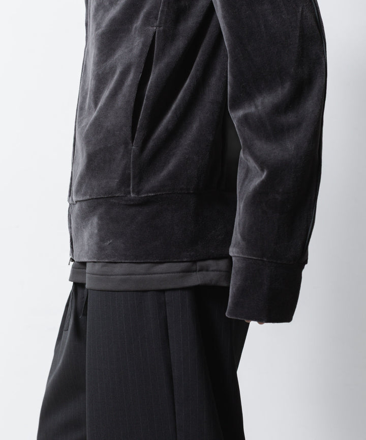 ATTACHMENT アタッチメントのCO/PE VELOR JERSEY TRACK JACKET - D.GRAYの公式通販サイトsession福岡セレクトショップ