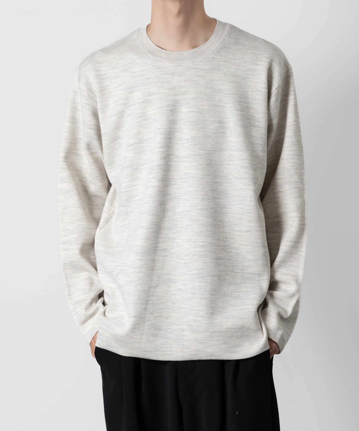 ATTACHMENT アタッチメントのWOxPE DOUBLE FACE KNIT CREWNECK PULLOVER L/S - OFF WHITE 公式通販サイトsession福岡セレクトショップ