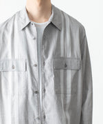 画像をギャラリービューアに読み込む, ATTACHMENT アタッチメントのCO/TEN JACQUARD LAWN PATCH POCKET L/S SHIRT - S.GRAYの公式通販サイトsession福岡セレクトショップ
