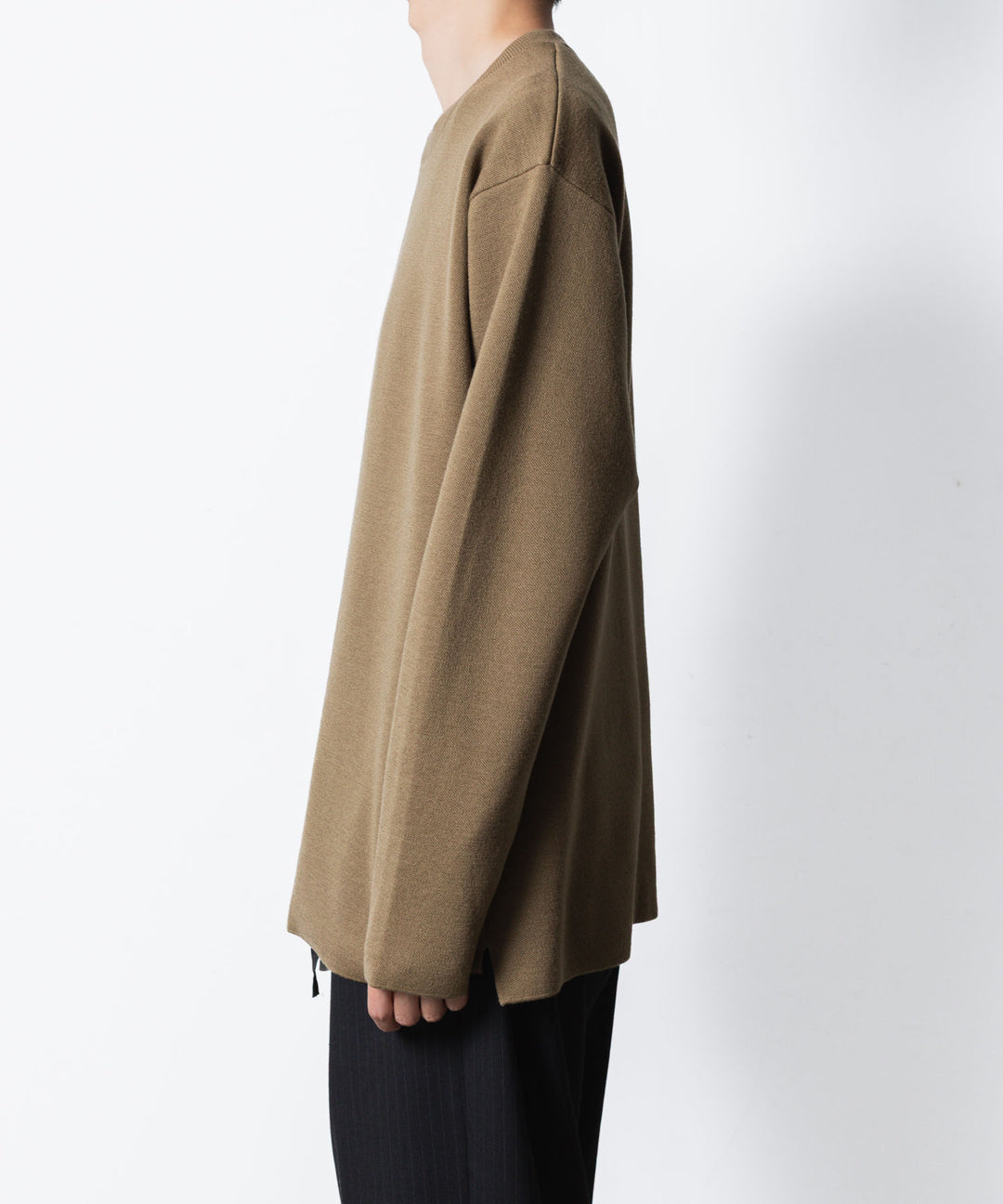 ATTACHMENT アタッチメントのWOxPE DOUBLE FACE KNIT CREW NECK PULLOVER - KHAKIの公式通販サイトsession福岡セレクトショップ