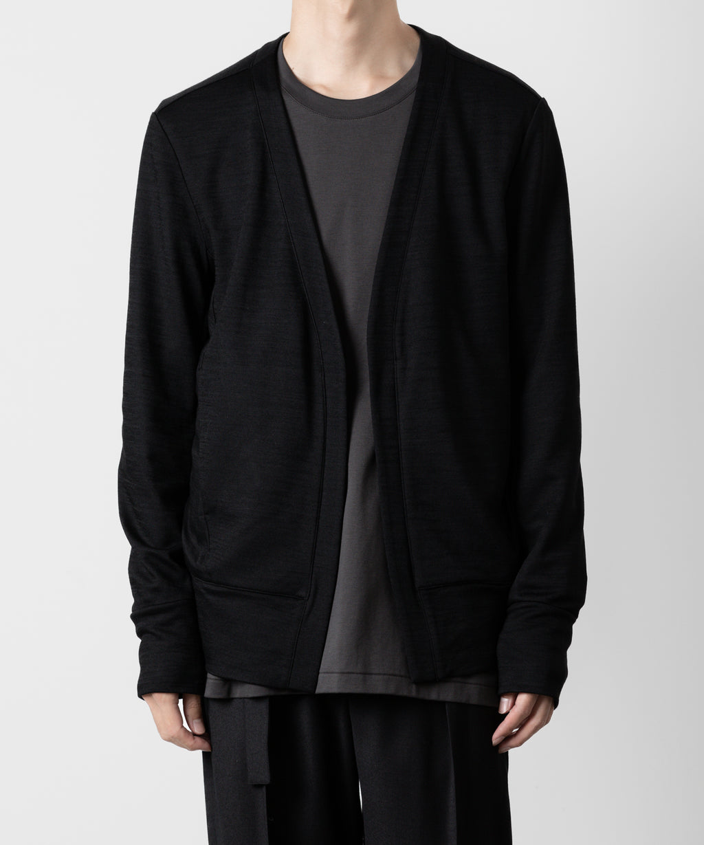 ATTACHMENT アタッチメントのWO/NY SMOOTH CARDIGAN - BLACK 公式通販サイトsession福岡セレクトショップ