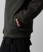 画像をギャラリービューアに読み込む, ato(アトウ)のSTAND COLLAR ZIP CARDIGAN  - KHAKI公式通販サイトsession福岡セレクトショップ
